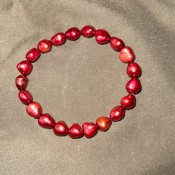 Multi Colored Fresh Water Pearl Set of 10 Bracelets - Picture 2 of 2